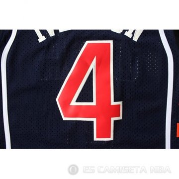 Camiseta Allen Iverson #4 USA 2004 Azul