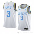 Camiseta Anthony Davis #3 Los Angeles Lakers Classic 2022-23 Blanco
