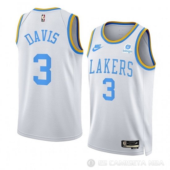 Camiseta Anthony Davis #3 Los Angeles Lakers Classic 2022-23 Blanco - Haga un click en la imagen para cerrar