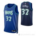 Camiseta Anthony Towns NO 32 Minnesota Timberwolves Ciudad 2021-22 Azul
