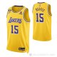 Camiseta Austin Reaves #15 Los Angeles Lakers Icon 2022-23 Amarillo