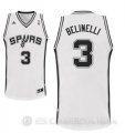 Camiseta Belinelli #3 San Antonio Spurs Blanco