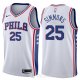 Camiseta Ben Simmons #25 Philadelphia 76ers Association 2017-18 Blanco