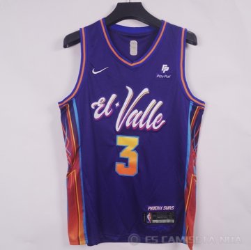 Camiseta Bradley Beal #3 Phoenix Suns Ciudad 2023-24 Violeta