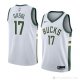 Camiseta Bucks Pau Gasol #17 Milwaukee Bucks Association 2018 Blanco