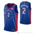 Camiseta Cade Cunningham NO 2 Detroit Pistons Ciudad 2020-21 Azul