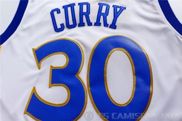 Camiseta Curry Campeonato #30 Golden State Warriors Blanco