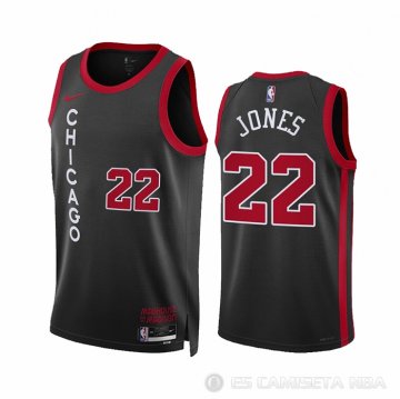 Camiseta Carlik Jones #22 Chicago Bulls Ciudad 2023-24 Negro