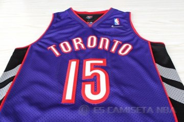 Camiseta Carter Negro #15 Toronto Raptors Purpura