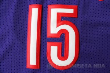 Camiseta Carter Negro #15 Toronto Raptors Purpura