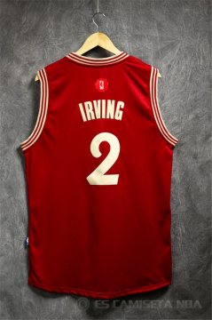 Camiseta Irving Christmas #2 Cleveland Cavaliers Rojo