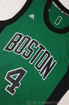 Camiseta Thomas #4 Boston Celtics Borde DE Color Verde Oscuro