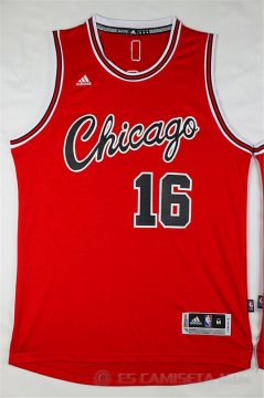 Camiseta Retro Gasol #16 Chicago Bulls Rojo