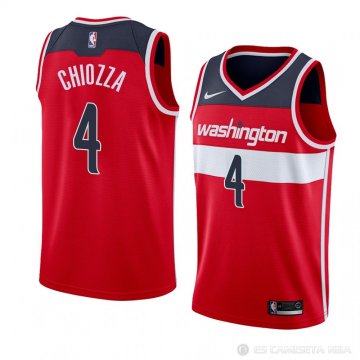 Camiseta Chris Chiozza #4 Washington Wizards Icon 2018 Rojo