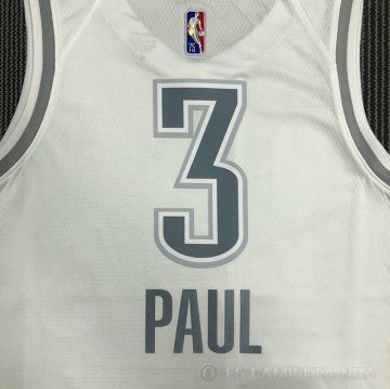 Camiseta Chris Paul #3 Oklahoma City Thunder Ciudad 2021-22 Blanco