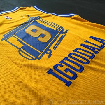 Camiseta Iguodala #9 Golden State Warriors Amarillo