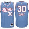 Camiseta Curry #30 Sacramento Kings Retro Azul 1985/1986