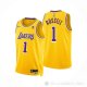 Camiseta D'Angelo Russell #1 Los Angeles Lakers Icon Amarillo