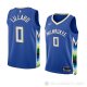 Camiseta Damian Lillard #0 Milwaukee Bucks Nino Ciudad 2022-23 Azul