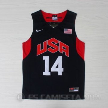 Camiseta Davis #14 USA 2012 Negro