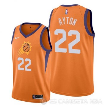 Camiseta Deandre Ayton #22 Phoenix Suns Statement Naranja