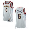 Camiseta Deandre Jordan #6 Denver Nuggets Ciudad 2022-23 Blanco