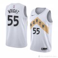 Camiseta Delon Wright #55 Toronto Raptors Ciudad 2018 Blanco