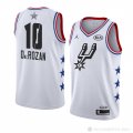 Camiseta Demar Derozan #10 All Star 2019 San Antonio Spurs Blanco