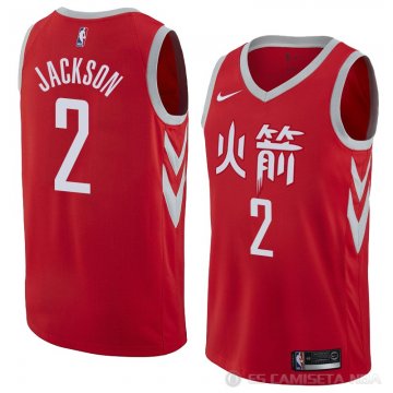 Camiseta Demetrius Jackson #2 Houston Rockets Ciudad 2018 Rojo