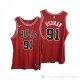 Camiseta Dennis Rodman #91 Chicago Bulls Icon Autentico Rojo