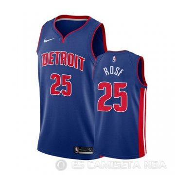 Camiseta Derrick Rose #25 Detroit Pistons Icon 2018-19 Azul