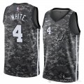 Camiseta Derrick White #4 San Antonio Spurs Ciudad 2018 Gris