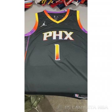 Camiseta Devin Booker #1 Phoenix Suns Statement 2022-23 Negro