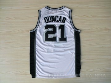 Camiseta Duncan #21 San Antonio Spurs Blanco