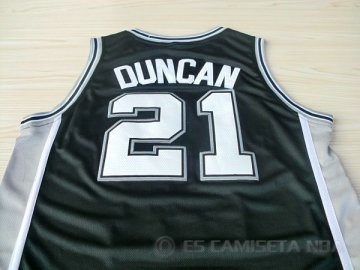 Camiseta Duncan #21 San Antonio Spurs Negro