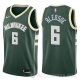 Camiseta Eric Bledsoe #6 Milwaukee Bucks Icon 2017-18 Verde