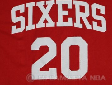 Camiseta Fultz #20 Philadelphia 76ers Rojo
