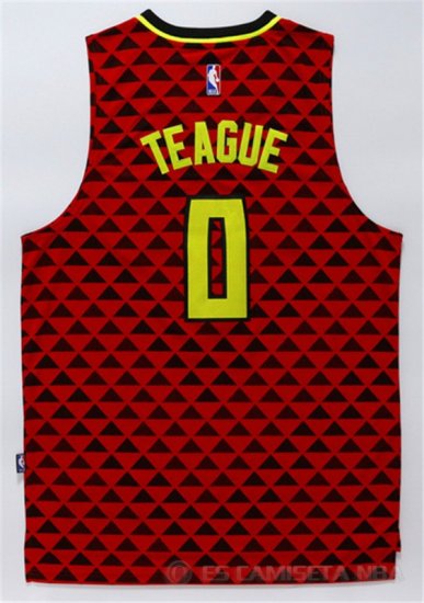Camiseta Teague #0 Atlanta Hawks Rojo - Haga un click en la imagen para cerrar