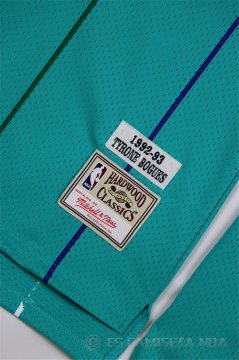 Camiseta Retro Bogues #1 Charlotte Hornets Verde