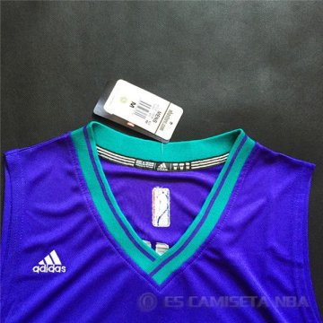 Camiseta Retro Lin #7 Charlotte Hornets Purpura