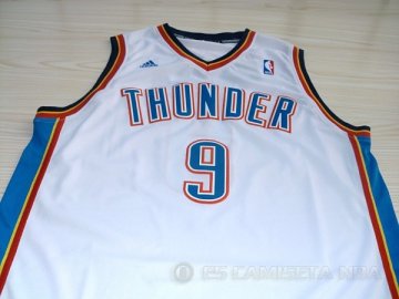 Camiseta Ibaka #9 Oklahoma City Thunder Blanco