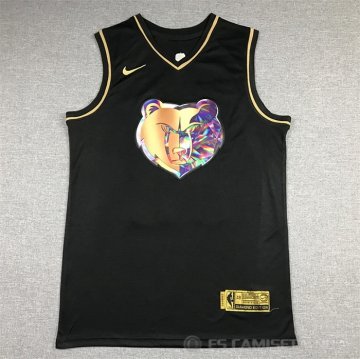 Camiseta Ja Morant #12 Golden Edition Memphis Grizzlies 2021-22 Negro