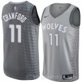 Camiseta Jamal Crawford #11 Minnesota Timberwolves Ciudad 2018 Gris