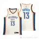 Camiseta James Harden NO 13 Oklahoma City Thunder Association Blanco