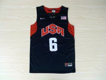 Camiseta James #6 USA 2012 Negro