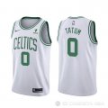 Camiseta Jayson Tatum NO 0 Boston Celtics Association 2021-22 Blanco