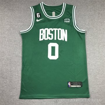 Camiseta Jayson Tatum #0 Boston Celtics Icon 2022-23 Verde