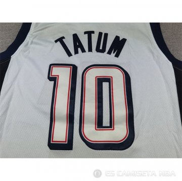 Camiseta Jayson Tatum #10 USA 2024 Blanco