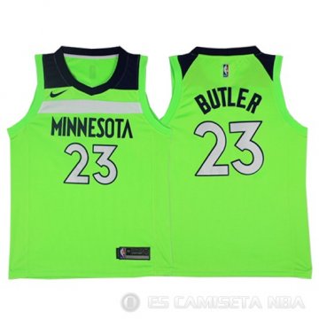 Camiseta Jimmy Butler #23 Minnesota Timberwolves Statement 2017-18 Verde