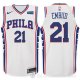 Camiseta Joel Embiid #21 Philadelphia 76ers 2017-18 Blanco